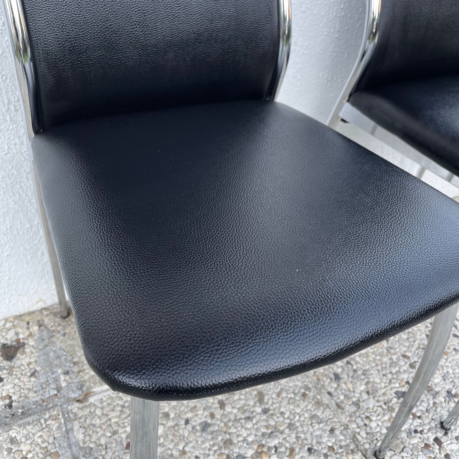 Design Stoel In Zwart Skai photo 146.0