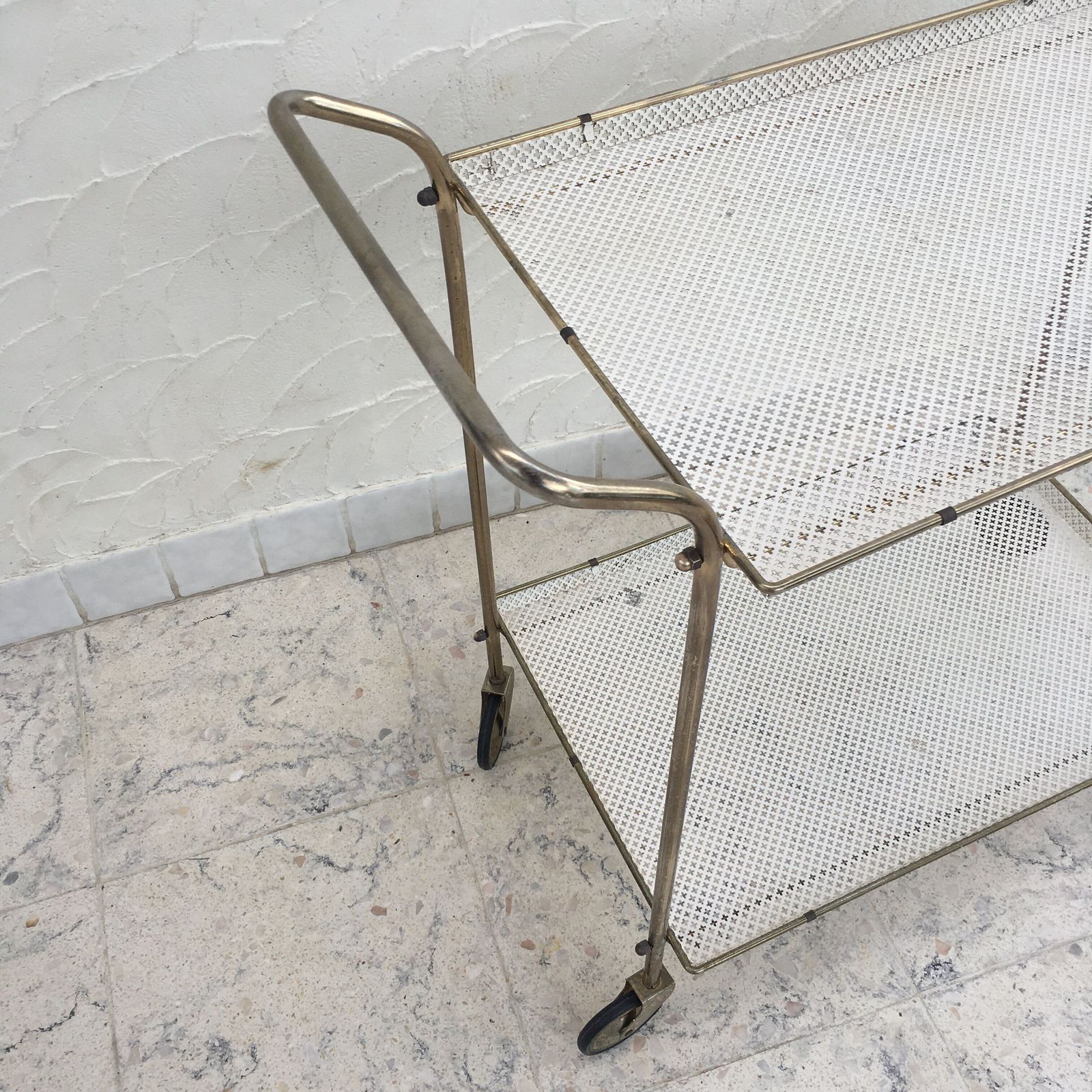 Iron Dessert, Ca. Jaren 1960, Vintage, In De Stijl Van Mathieu Matégot photo for sale