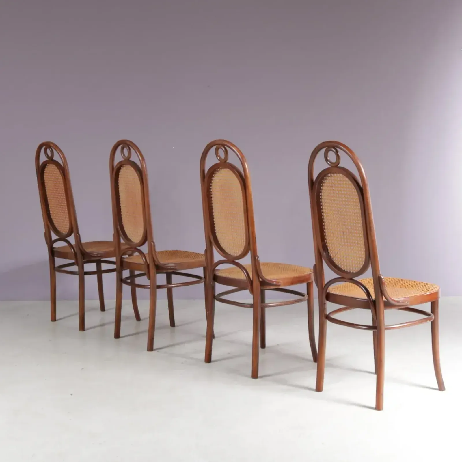 1950s Set Of 4 “Long John” Chairs By Fmg, Poland photo furniture