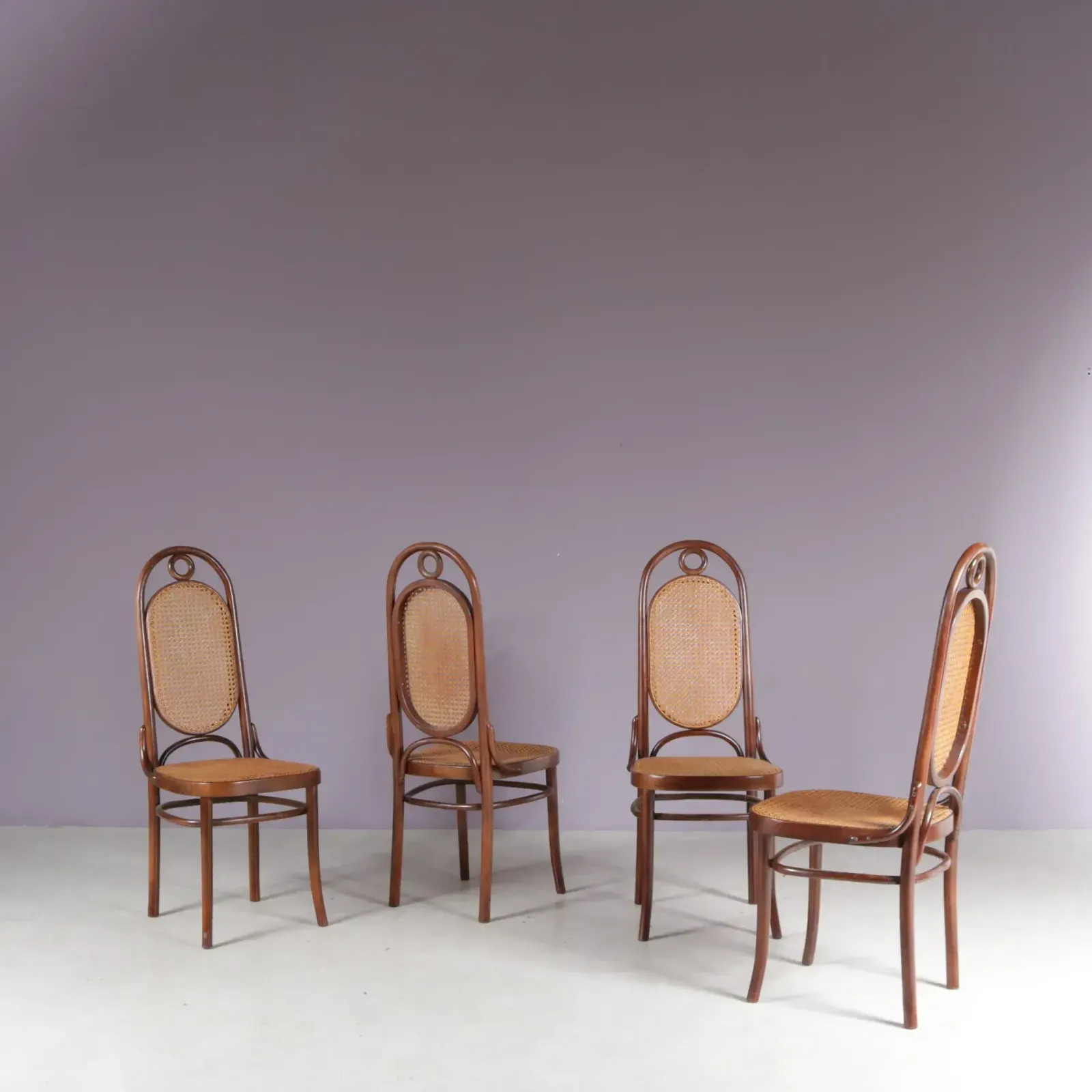 1950s Set Of 4 “Long John” Chairs By Fmg, Poland photo 608.0