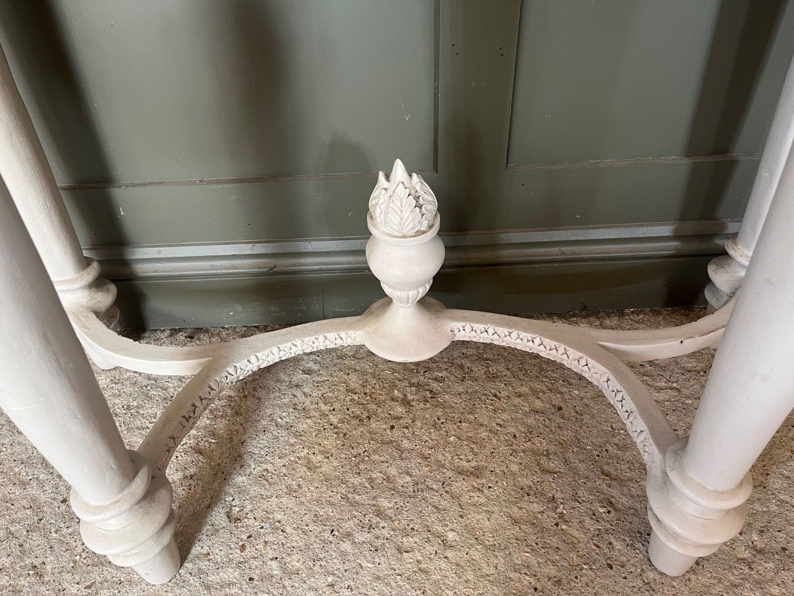 Vintage Table For Wash Basin French Style Carved Marble Top photo buy