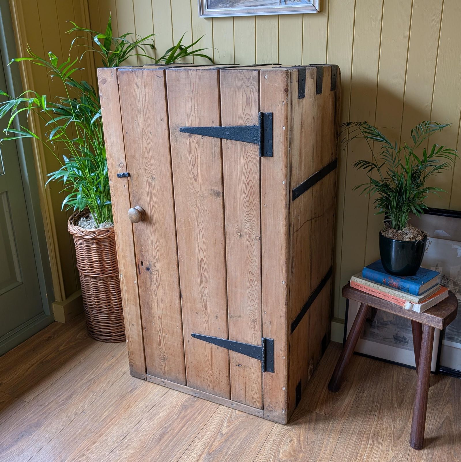 Rustic Victorian Pine Cupboard photo for sale