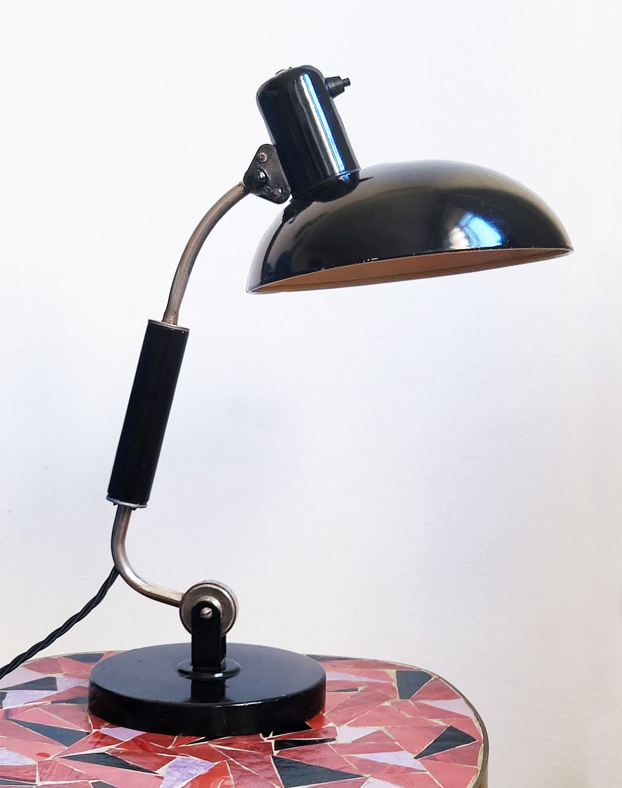 Bauhaus Desk Lamp By Christian Dell For Koranda, 1930s photo vintage