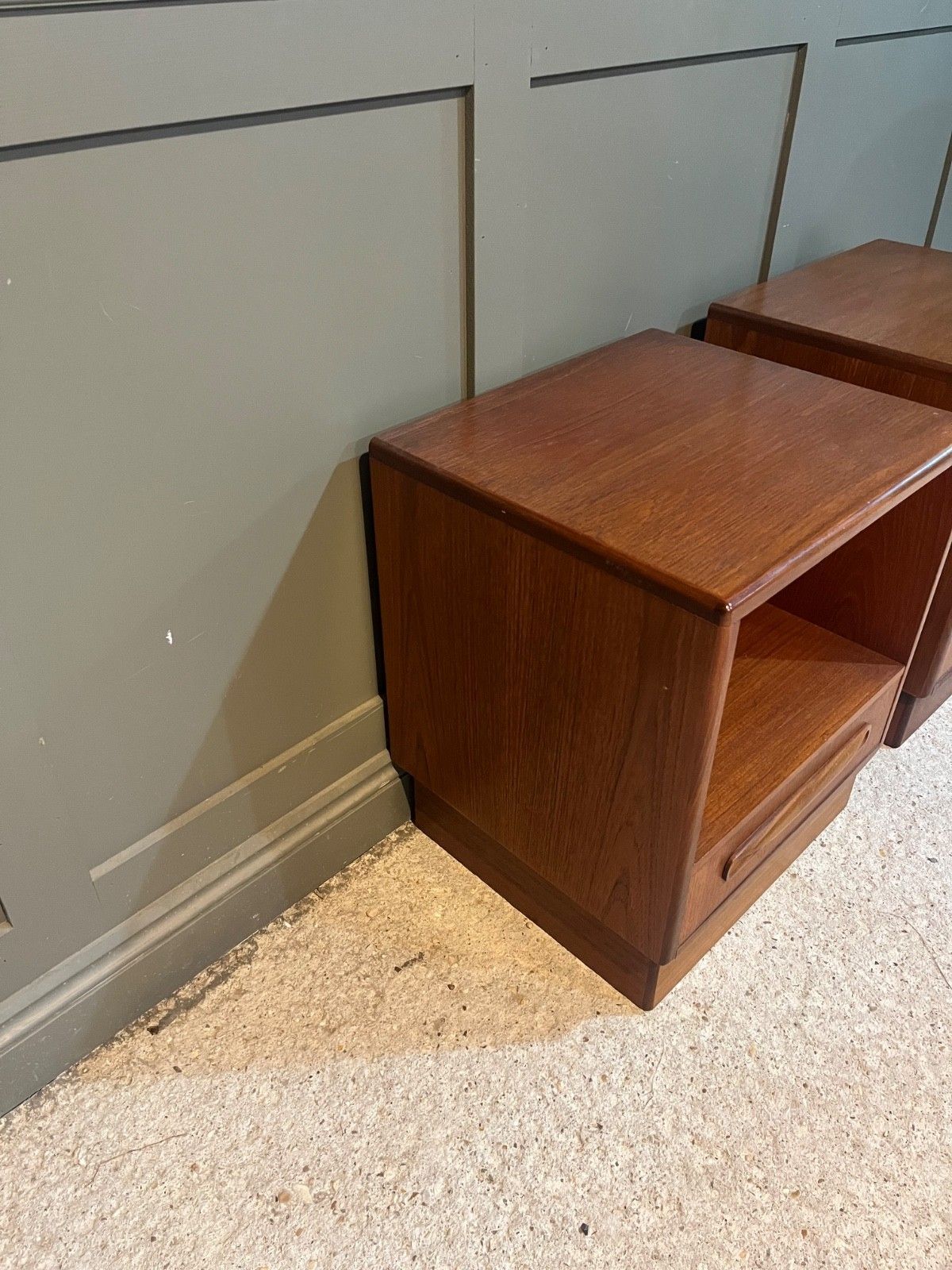 Pair G Plan Teak Bedside Chests Fresco Range 1970’s. Delivery Available. photo vintage