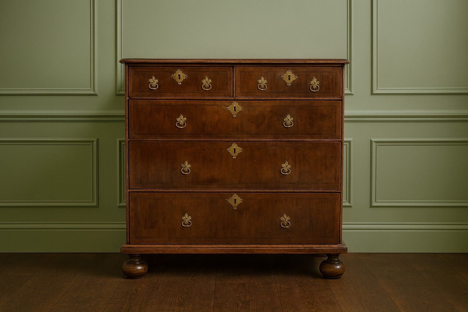 William And Mary  Walnut  Chest Of Drawers C1690 photo buy