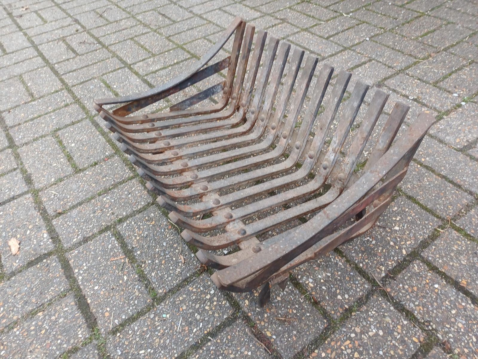 Vintage Wrought Iron Fireplace Grate Handmade Fire Basket Heavy Iron Fire Grate Rustic Hearth Log Holder Traditional Fireplace photo furniture