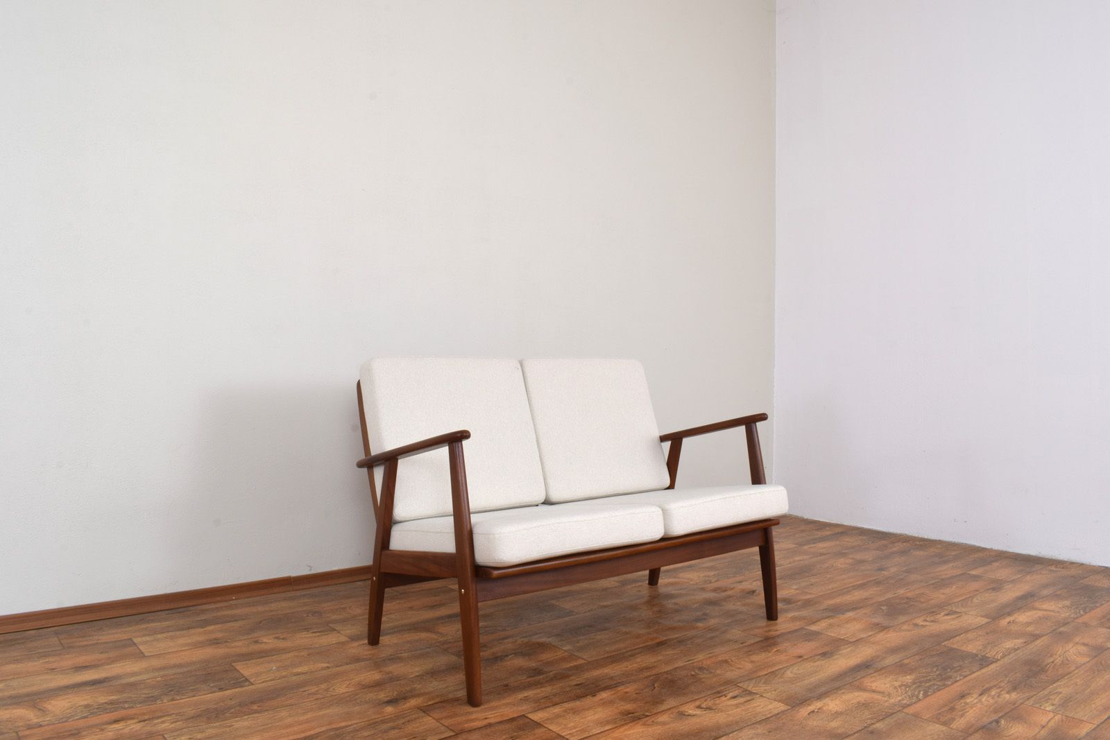 Mid Century Danish Teak Two Seater Sofa, 1960s. photo vintage