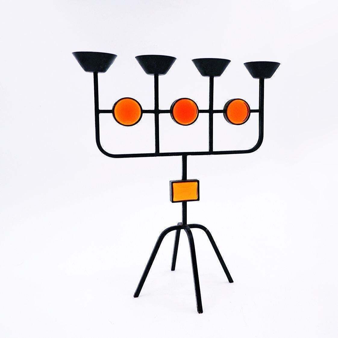 Swedish Candleholder By Erik Hoglund And Hubbard Ander, 1960s photo Home Decor
