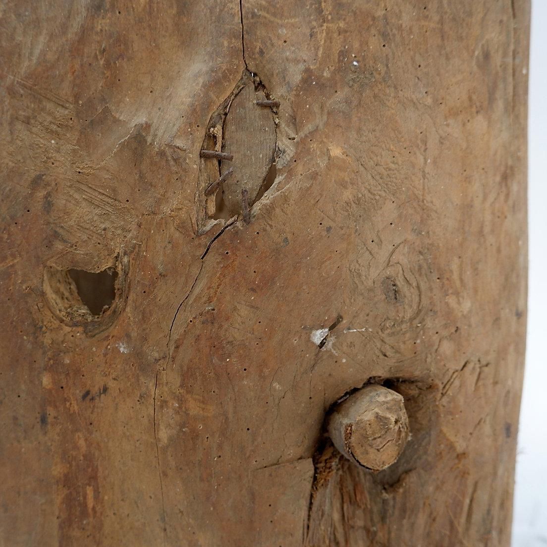 photo for sale Set Of 2 Primitive Wooden Pots   Late 19th Century