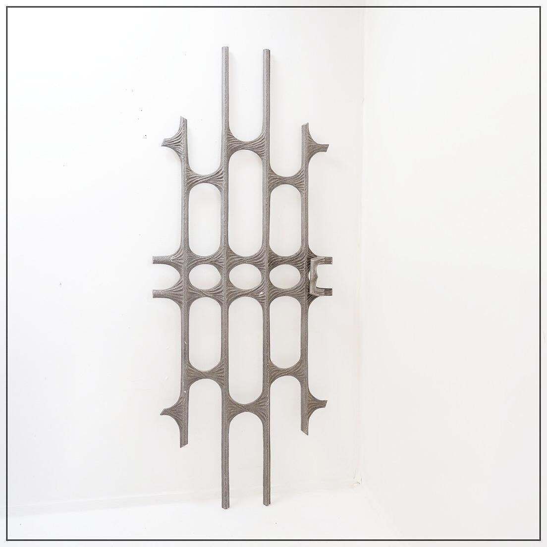 Brutalist Cast Aluminum Door Panel In The Style Of Paul Evans, 1960s photo furniture
