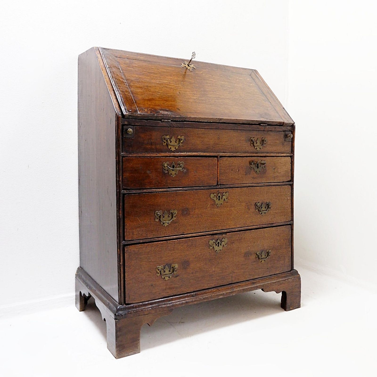 18th Century Antique English Secretary Desk With Rustic Charm photo for sale