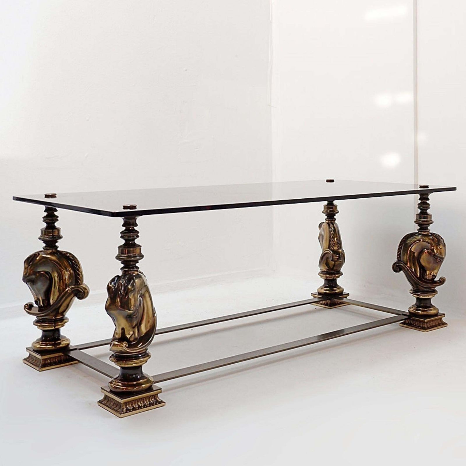 Horse Coffee Table In The Style Of Maison Charles   1970s photo 977.0