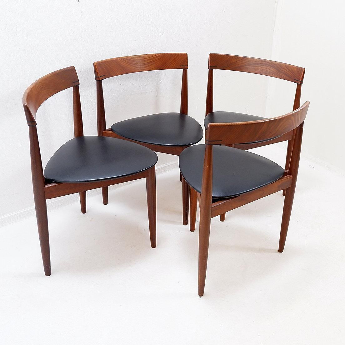 photo for sale Set Of 4 Teak “Roundette” Chairs By Hans Olsen For Frem Røjle, 1950s