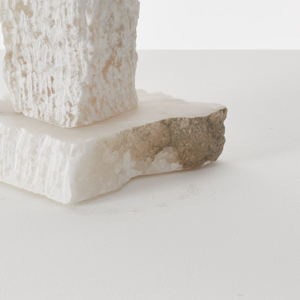 Rough Hewn Alabaster Lamp Catalonia Late 20th Century photo for sale