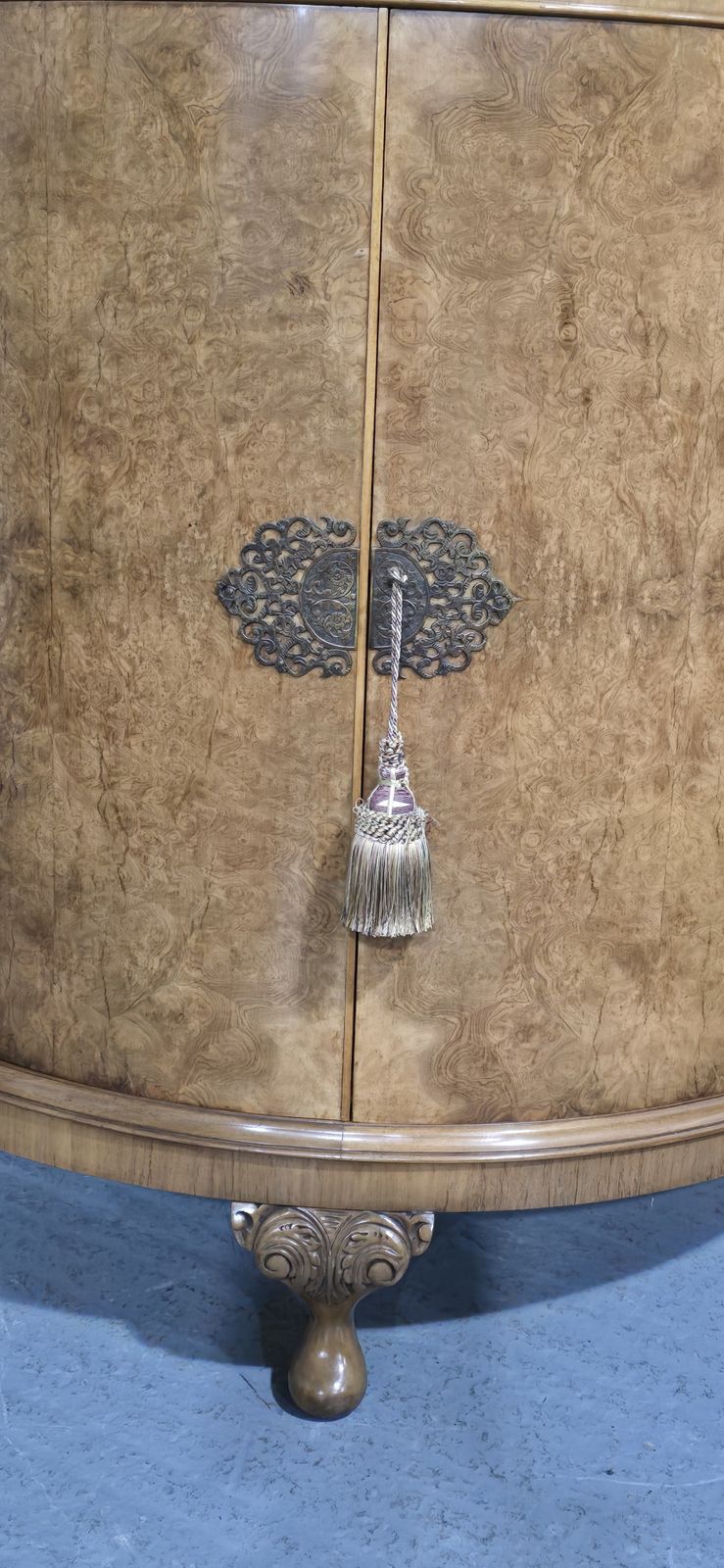 Top Quality Burr Walnut Demi Loon Cabinet photo furniture