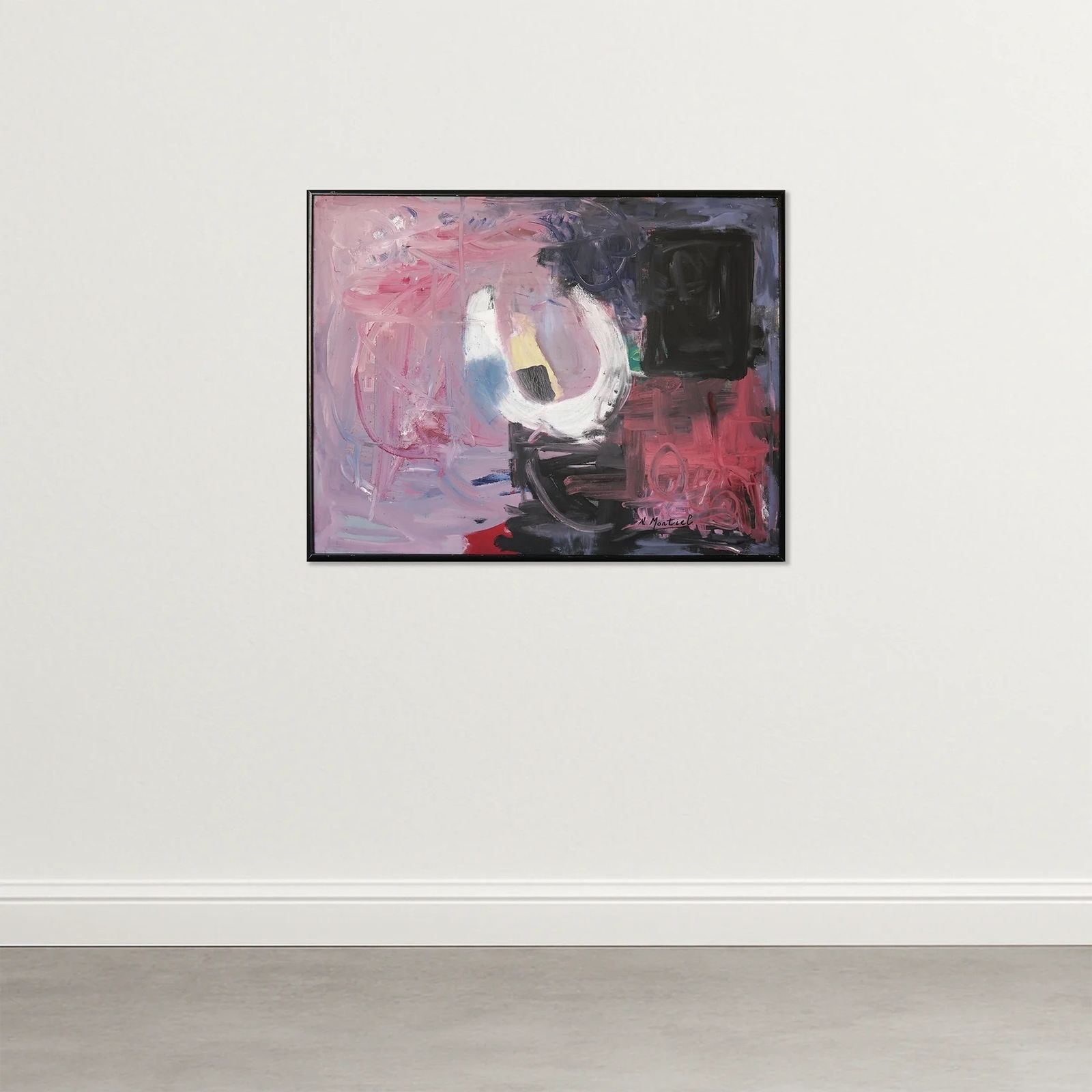 N Montiel   Abstract, 1970s, Oil On Canvas photo furniture