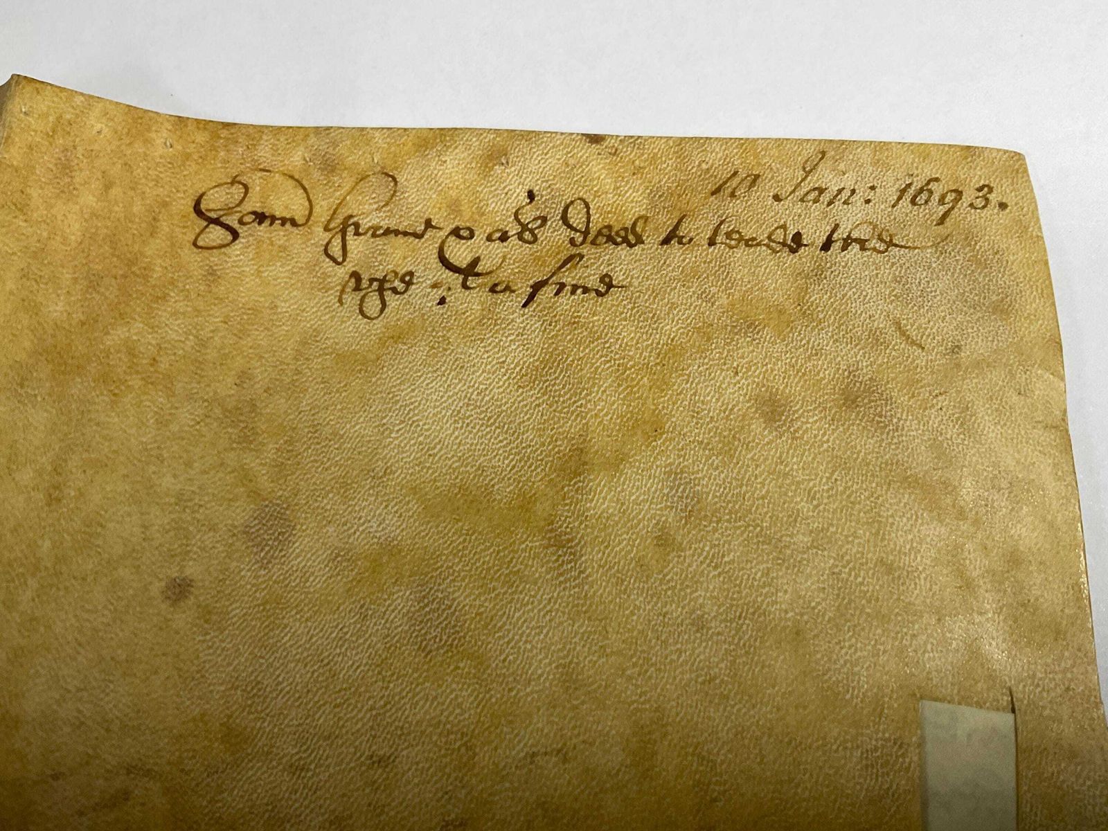 photo vintage Rare 1693 Vellum Document With Four Seals. William & Mary Property Indenture.