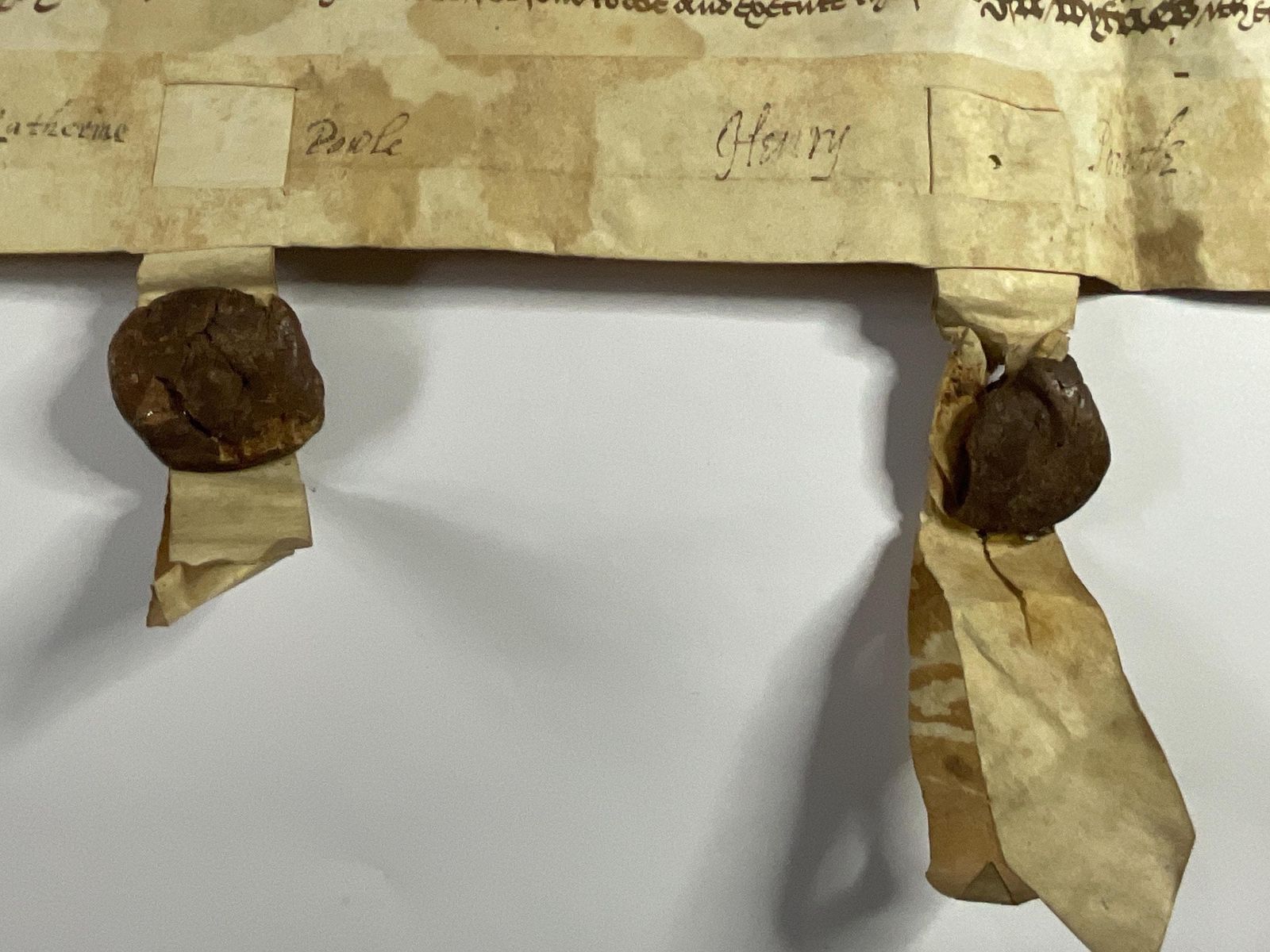 Rare Vellum Manuscript   1657 Cromwellian Indenture – Hand Inscribed Vellum photo vintage