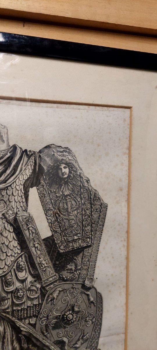 photo for sale Large Engraving Giovanni Battista Piranesi. Octave Auguste Trophies. 1753