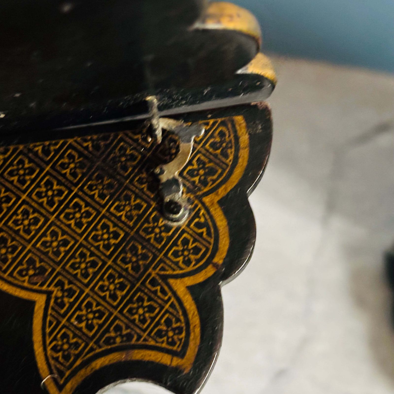 Antique Chinoiserie Japanese Lacquer Wall Shelves photo 110.0