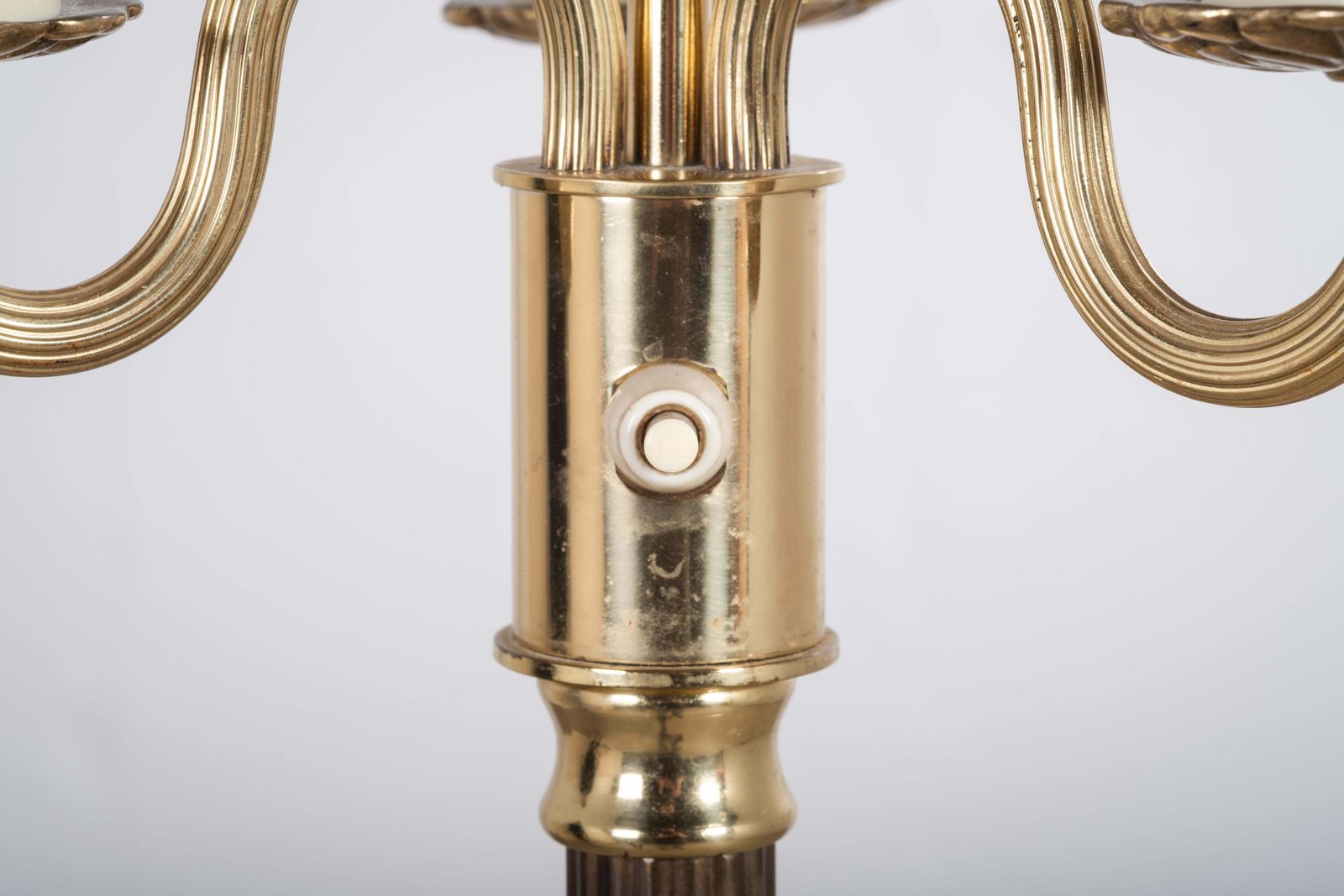 Danish 1960s Three Arm Floor Lamp In Brass photo vinterior