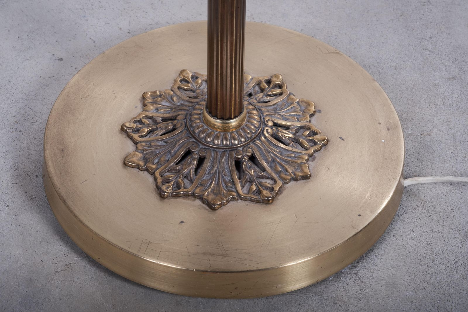 Lighting Danish 1960s Three Arm Floor Lamp In Brass photo