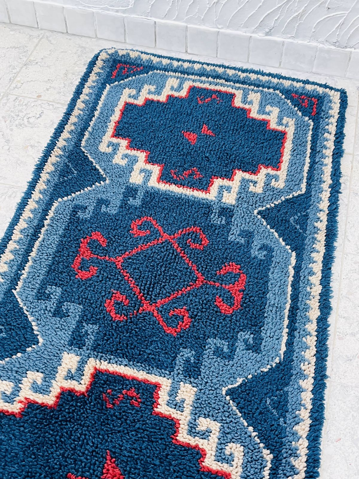 photo for sale Vintage Blauw Vloerkleed