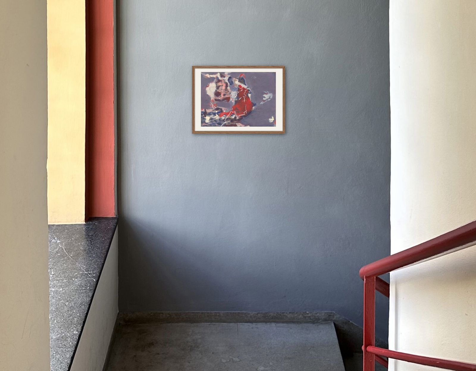 Fine Italian Expressionist Painting By Pietro Poletti, 1974 photo 325.0
