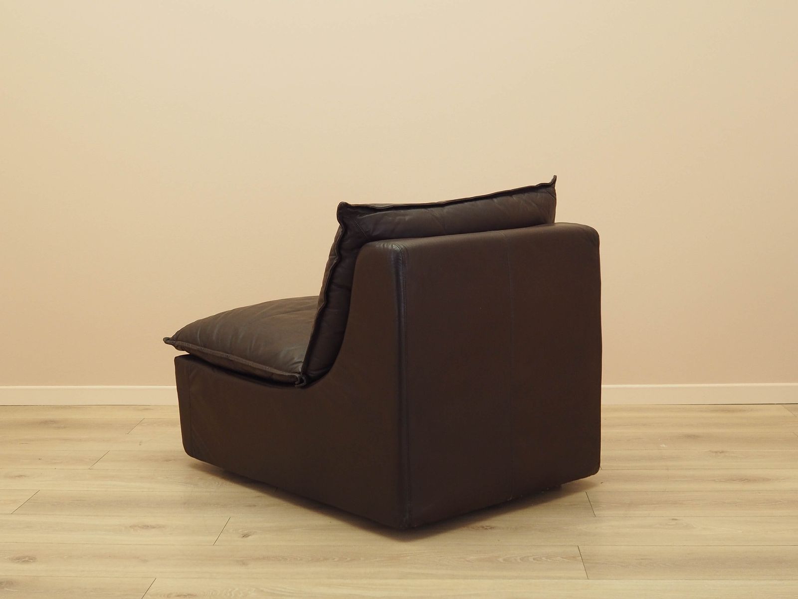 Bruinleren Fauteuil, Italiaans Design, Ca. Jaren 1960, Productie: Italië photo 739.0