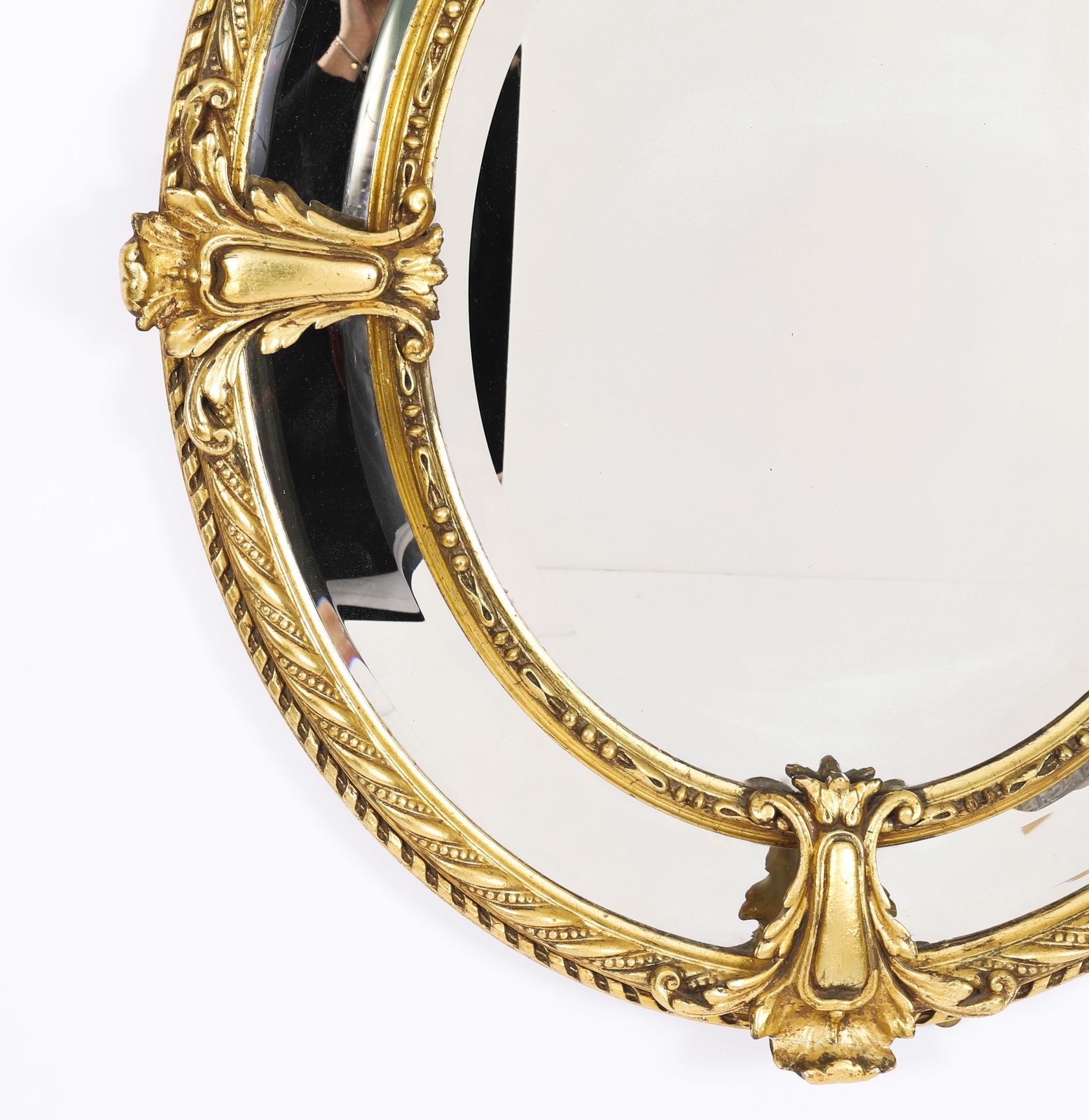 Victorian Giltwood Oval Mirror 19th C 123x96cm photo buy