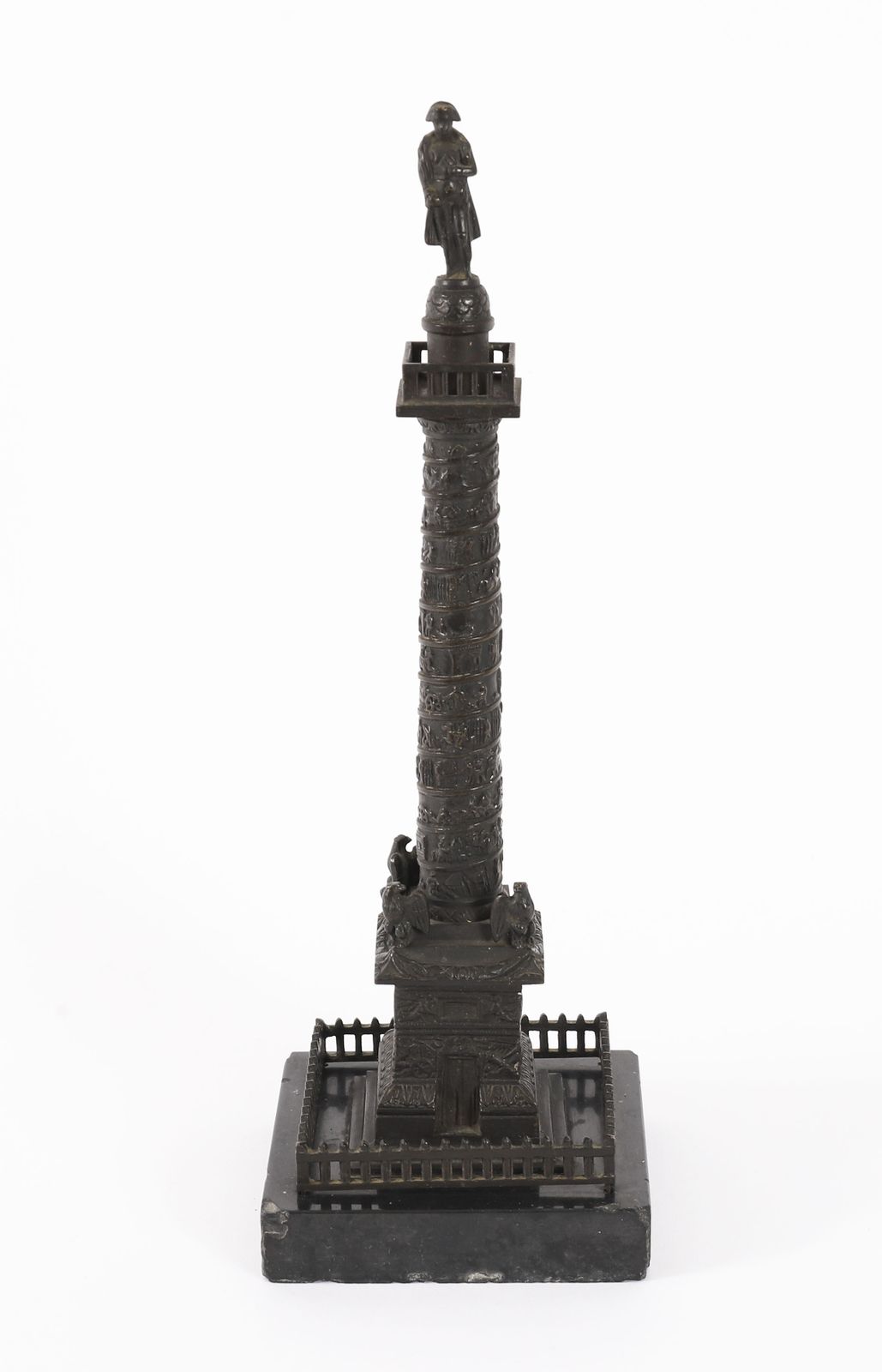 Antique French Grand Tour Bronze Model Of Vendome Column 19thc photo Art