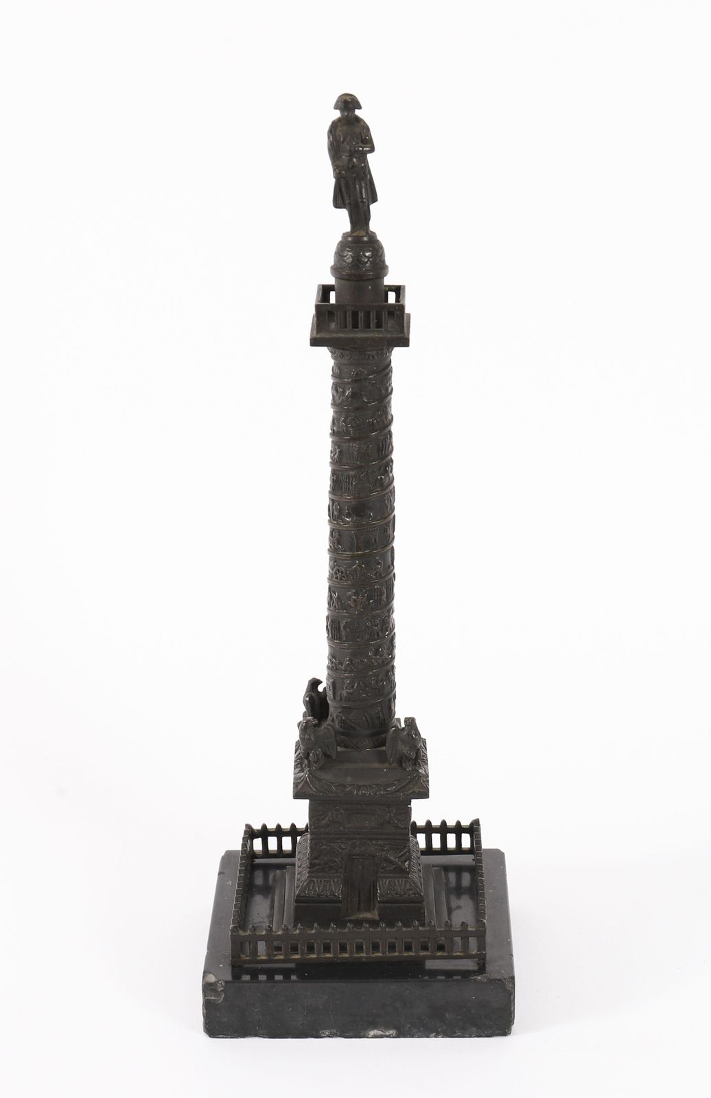 photo for sale Antique French Grand Tour Bronze Model Of Vendome Column 19thc