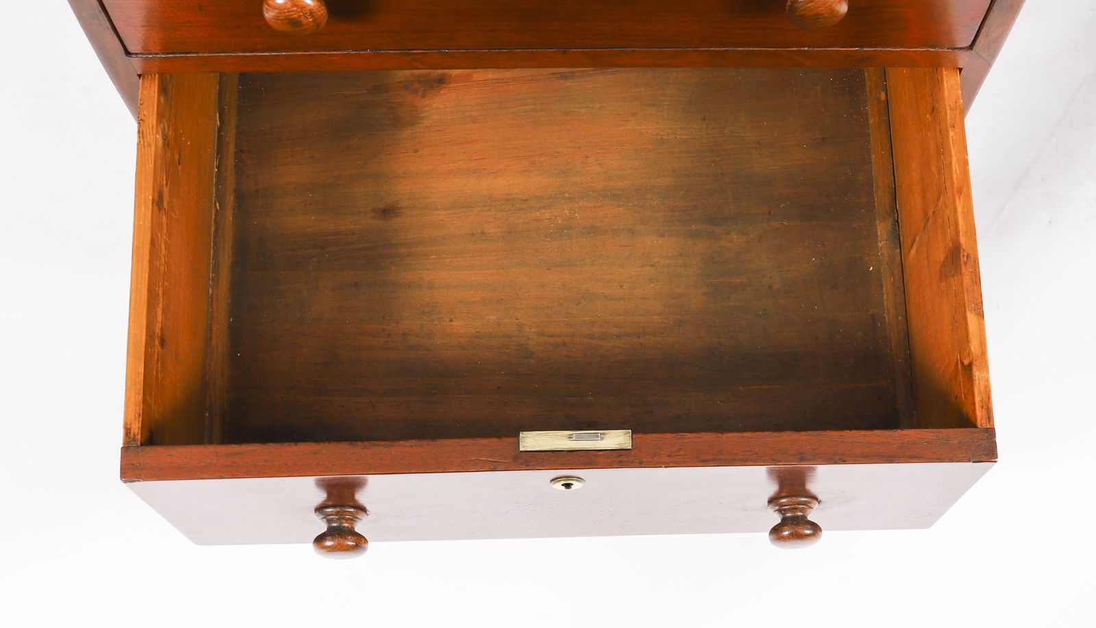 photo furniture Victorian Flame Mahogany Partners Pedestal Desk C.1860  19th C