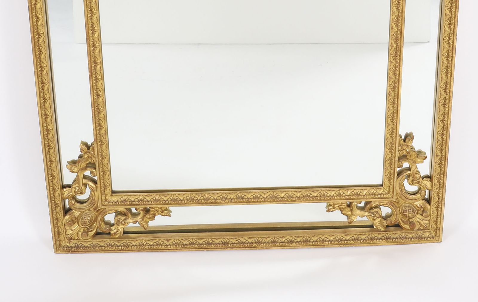 Antique Giltwood Louis Revival Overmantel Mirror C1920 140 X 83cm photo for sale