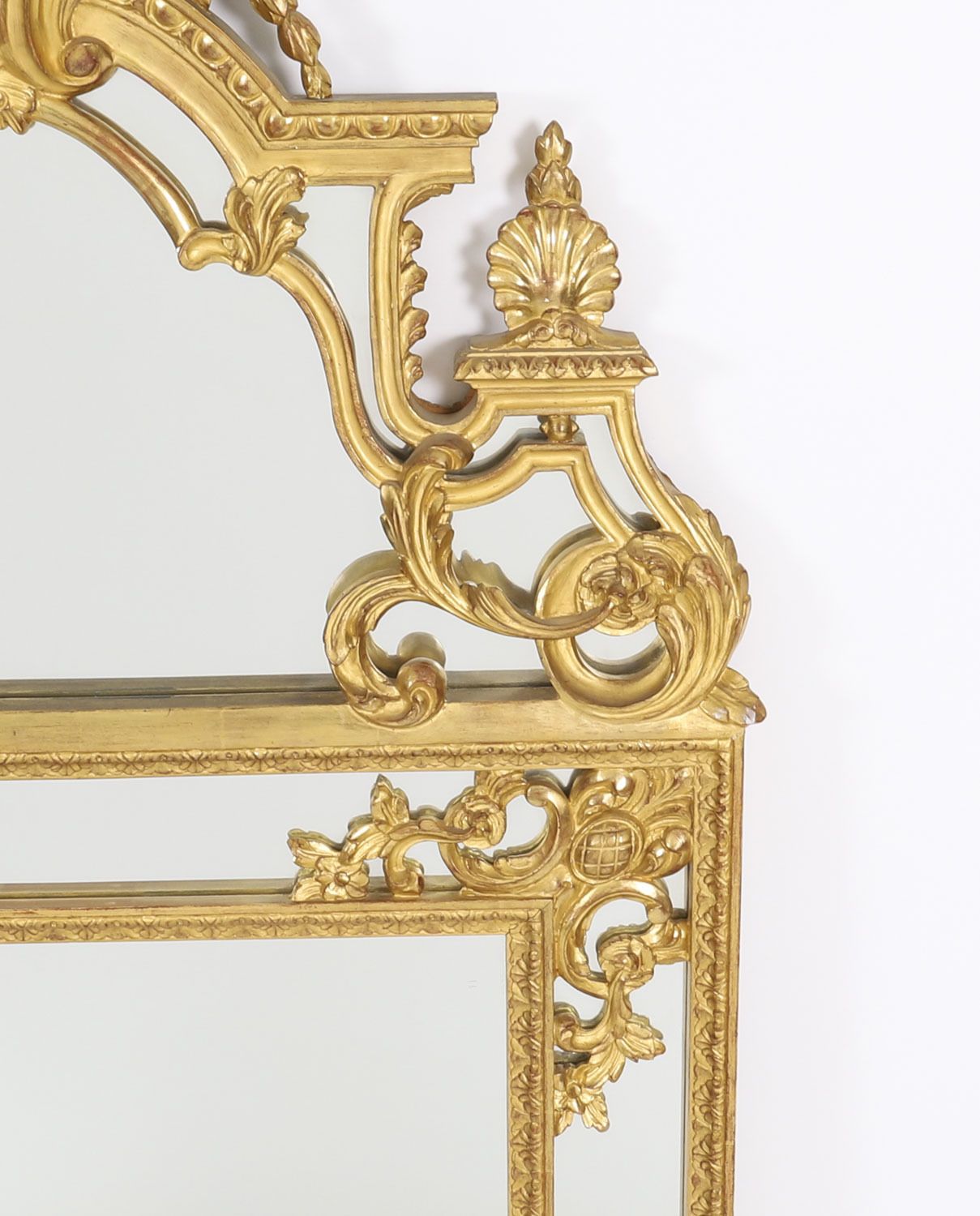 Antique Giltwood Louis Revival Overmantel Mirror C1920 140 X 83cm photo Home Decor