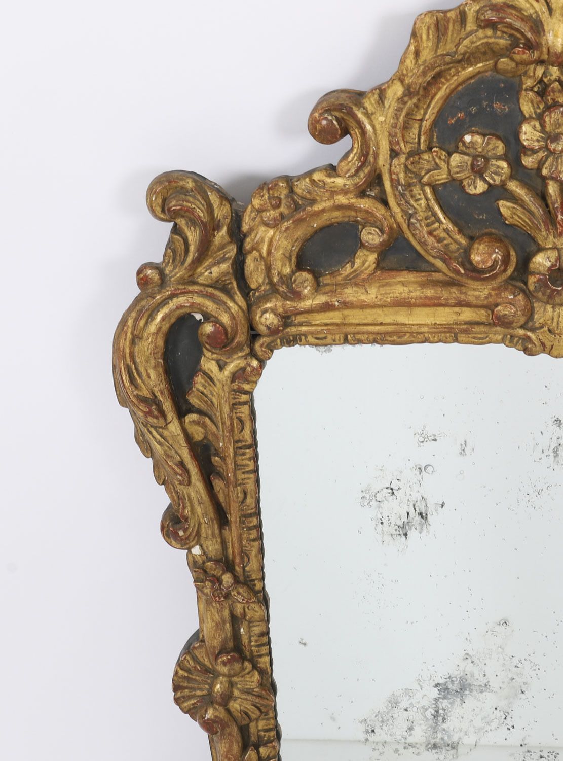 French Giltwood Overmantel Rococo Mirror 18th Century  92x64cm photo Home Decor