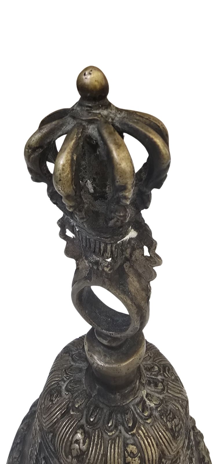 Rara Campana Rituale Tibetana (Ghanta/Drilbu) Misura Grande photo furniture