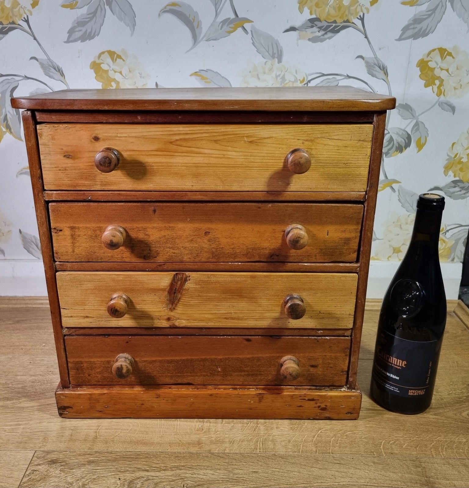 Antique Victorian Small Apprentice Chest Of Drawers Collector Watchmaker Desktop