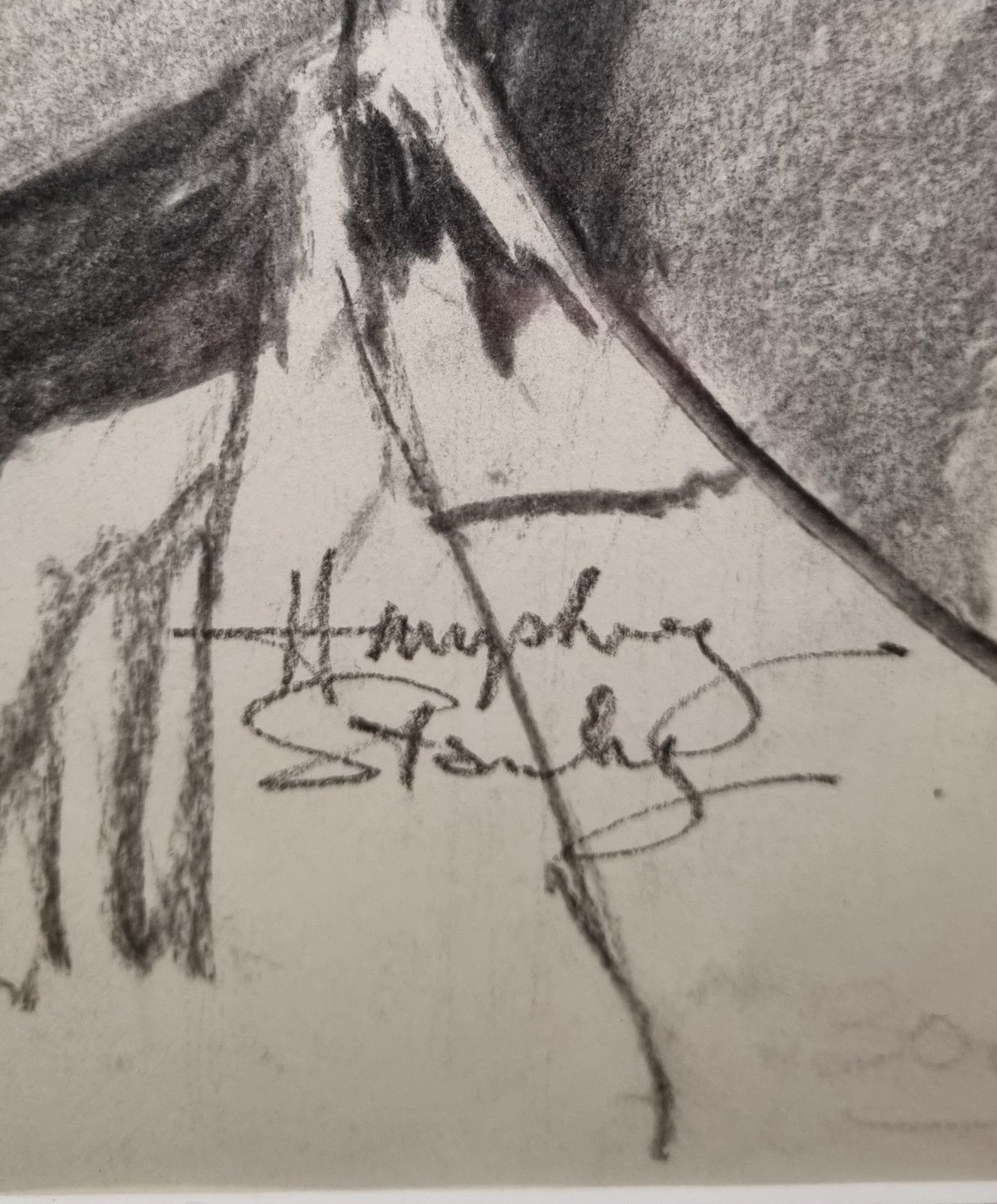 Large Framed Original Charcoal On Paper Life Drawing Nude Woman Female Signed photo buy