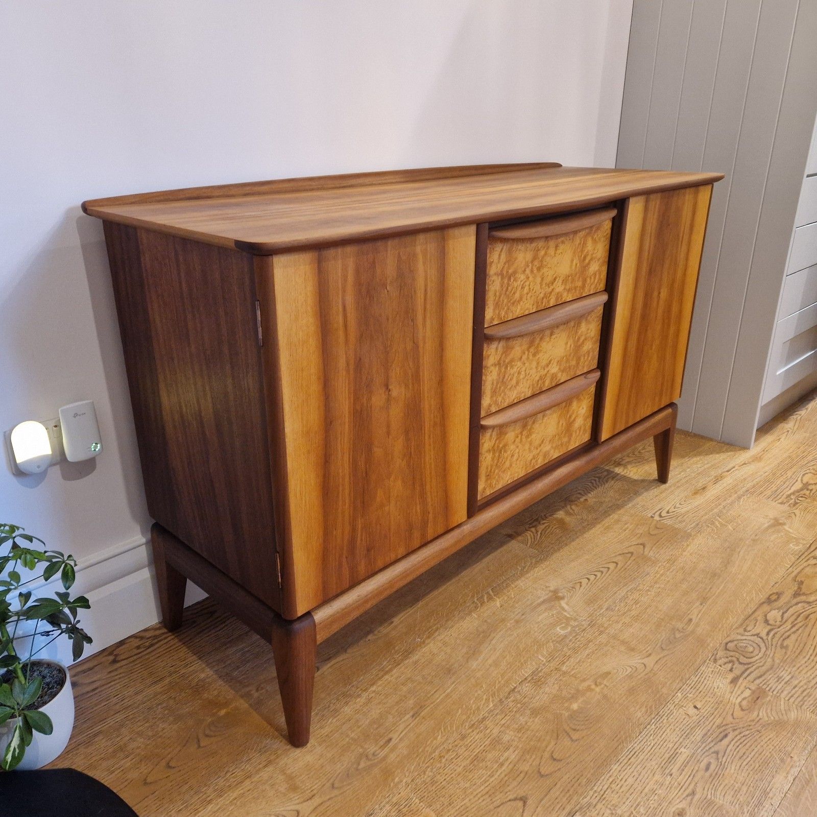 McIntosh Teak Sideboard – Mid Century 1960s – Fully Restored – Burr Drawers photo for sale