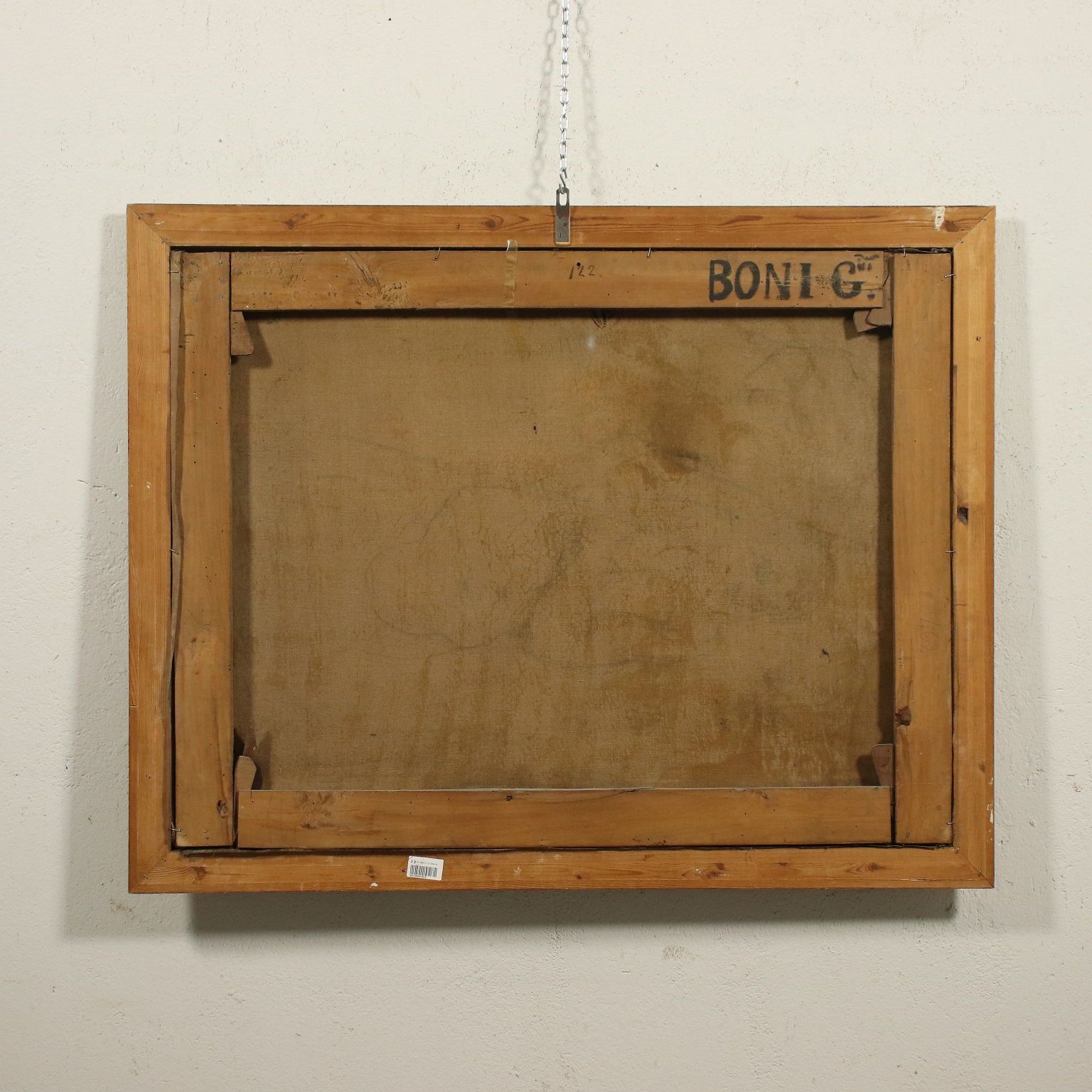 2920.0 Giovanni Boni Oil On Canvas 19th Century photo