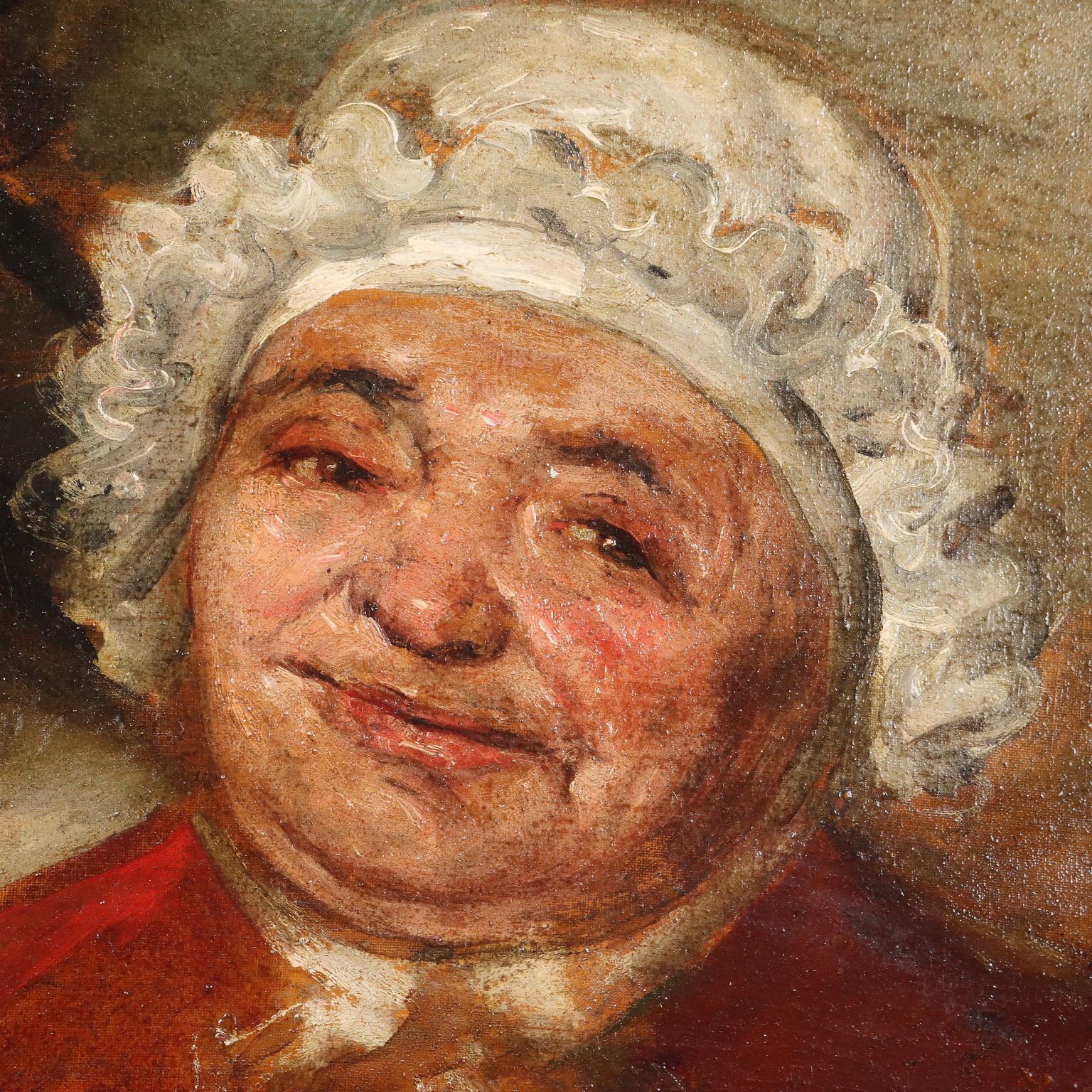 Oil On Canvas Satyrical Portrait France XIX Century photo Art