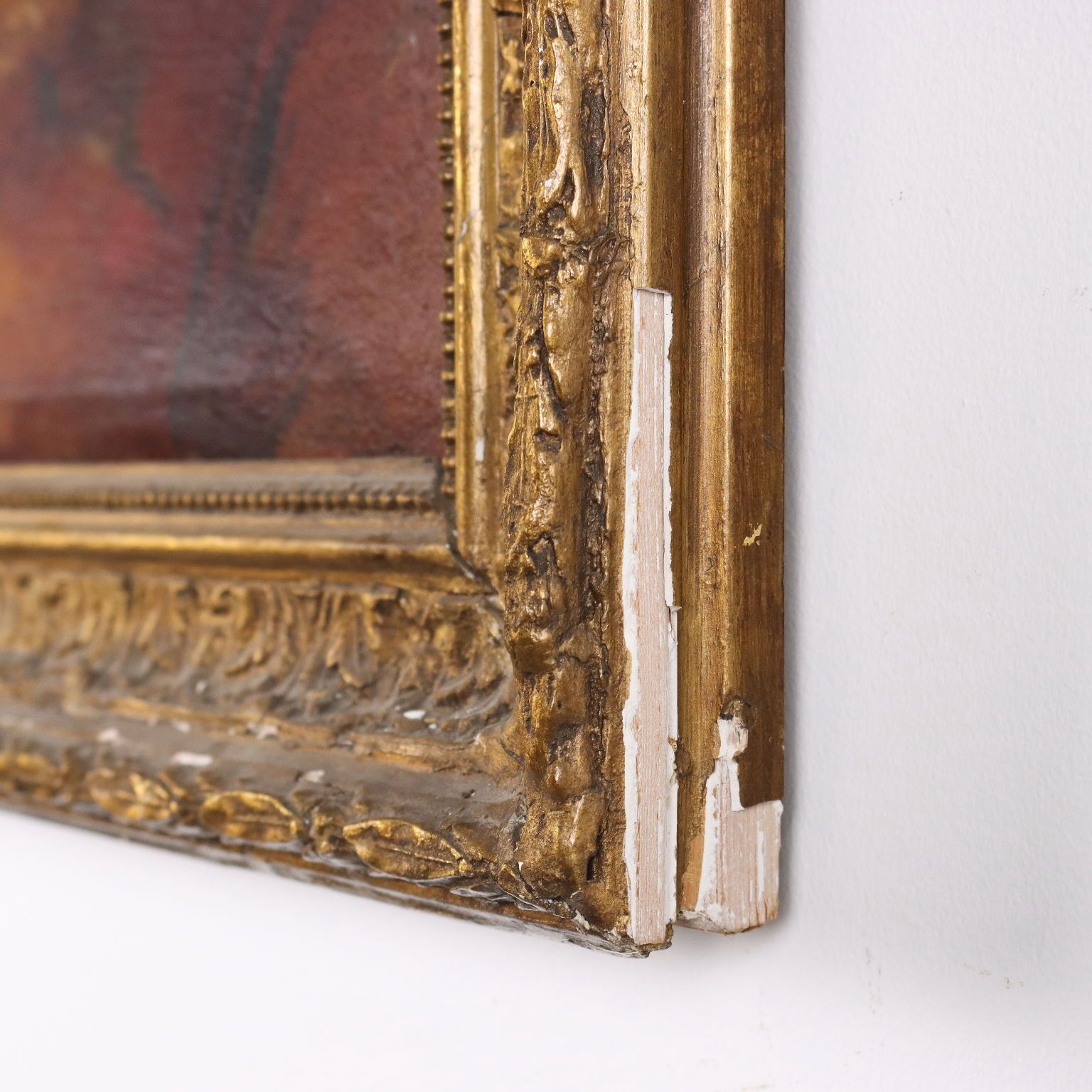 Art Oil On Canvas Satyrical Portrait France XIX Century photo