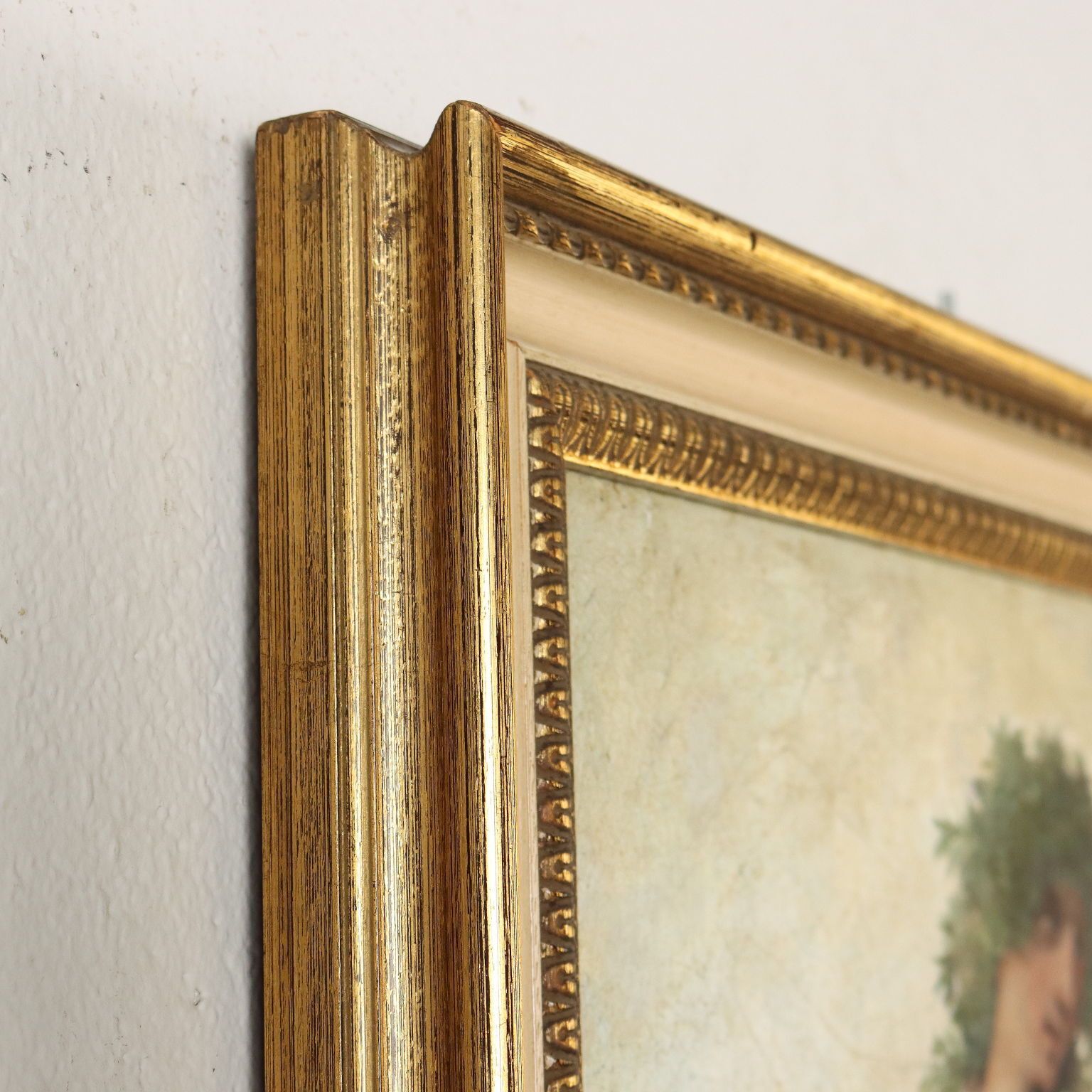 photo furniture Ancient Painting G. Muzzioli '800 Portrait Drunk Baccus Oil On Canvas