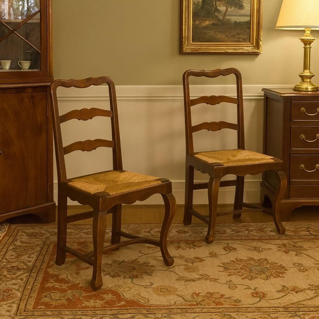Antique Chairs Walnut Italy XX Century photo furniture