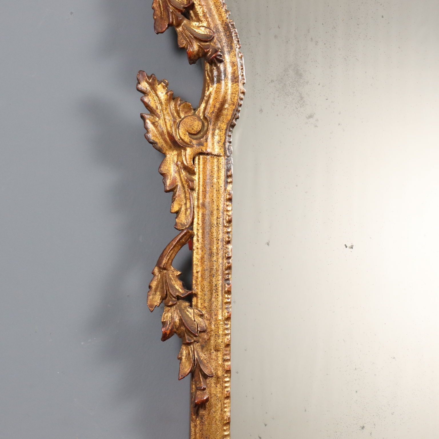 Antique Mirror Carved Gilded Wood Italy XX Century photo buy