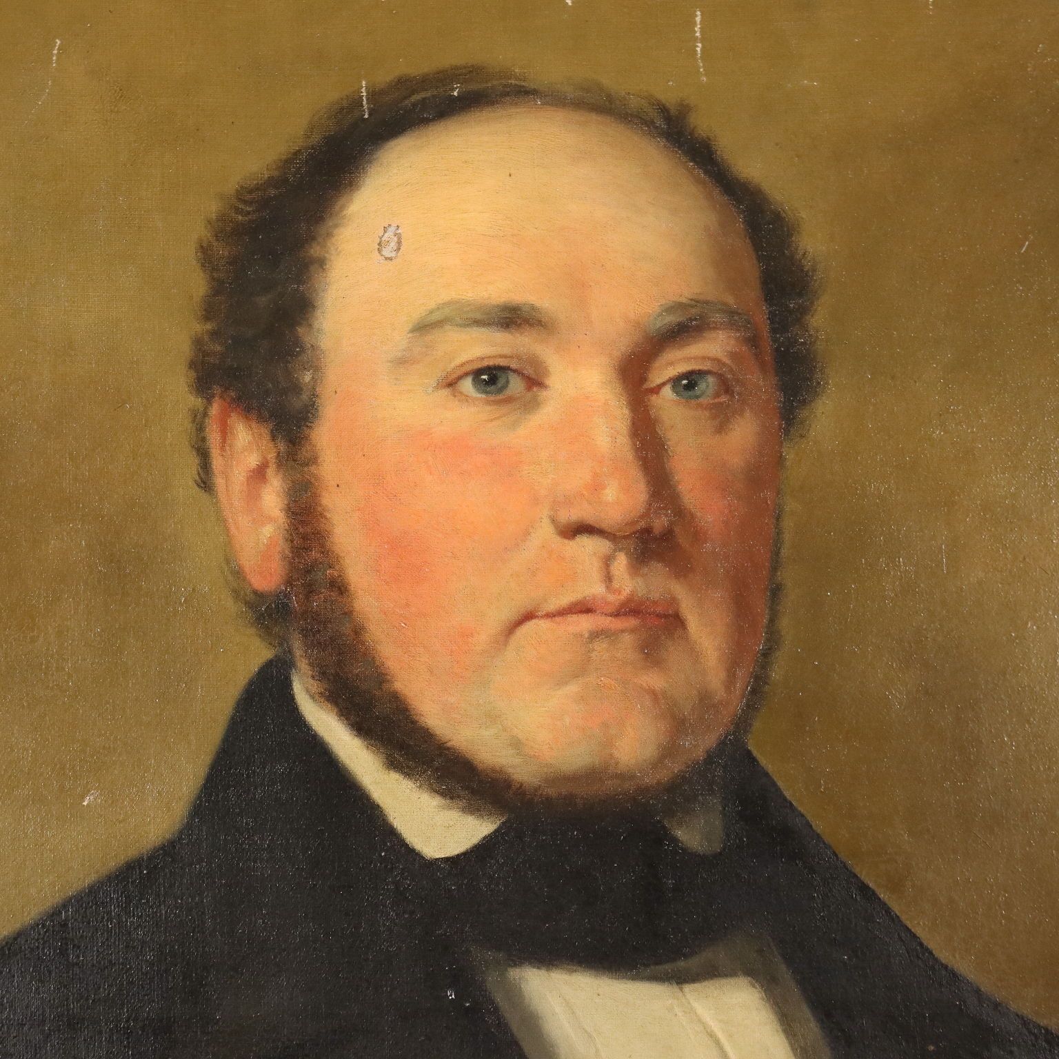 Antique Painting Signed Germain Paget Oil On Canvas France 1848 photo Art