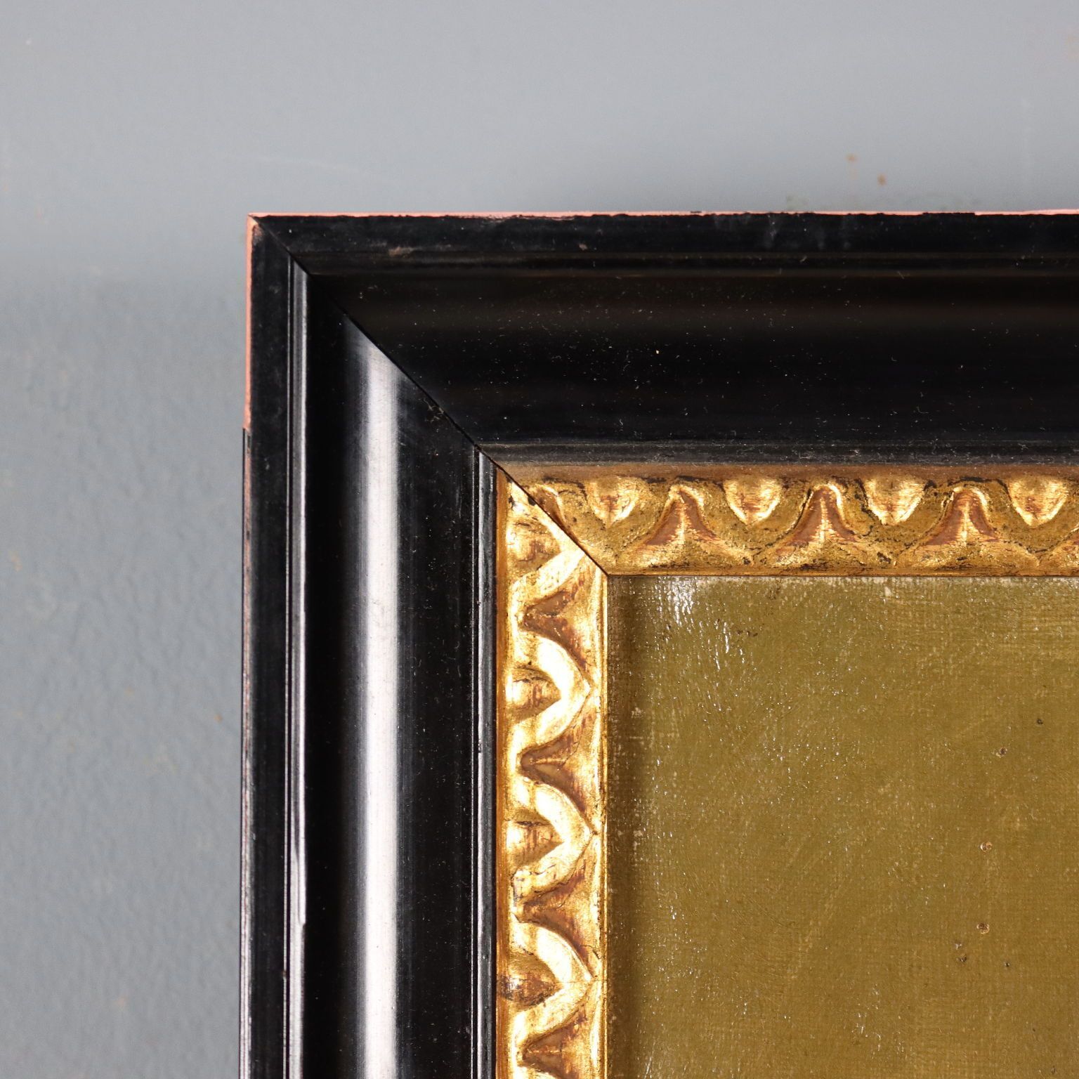photo for sale Antique Painting Signed Germain Paget Oil On Canvas France 1848
