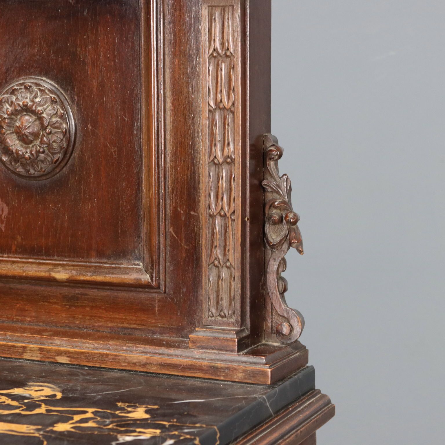 Bedside Tables Neo Renaissance Walnut Italy XX Century photo vinterior