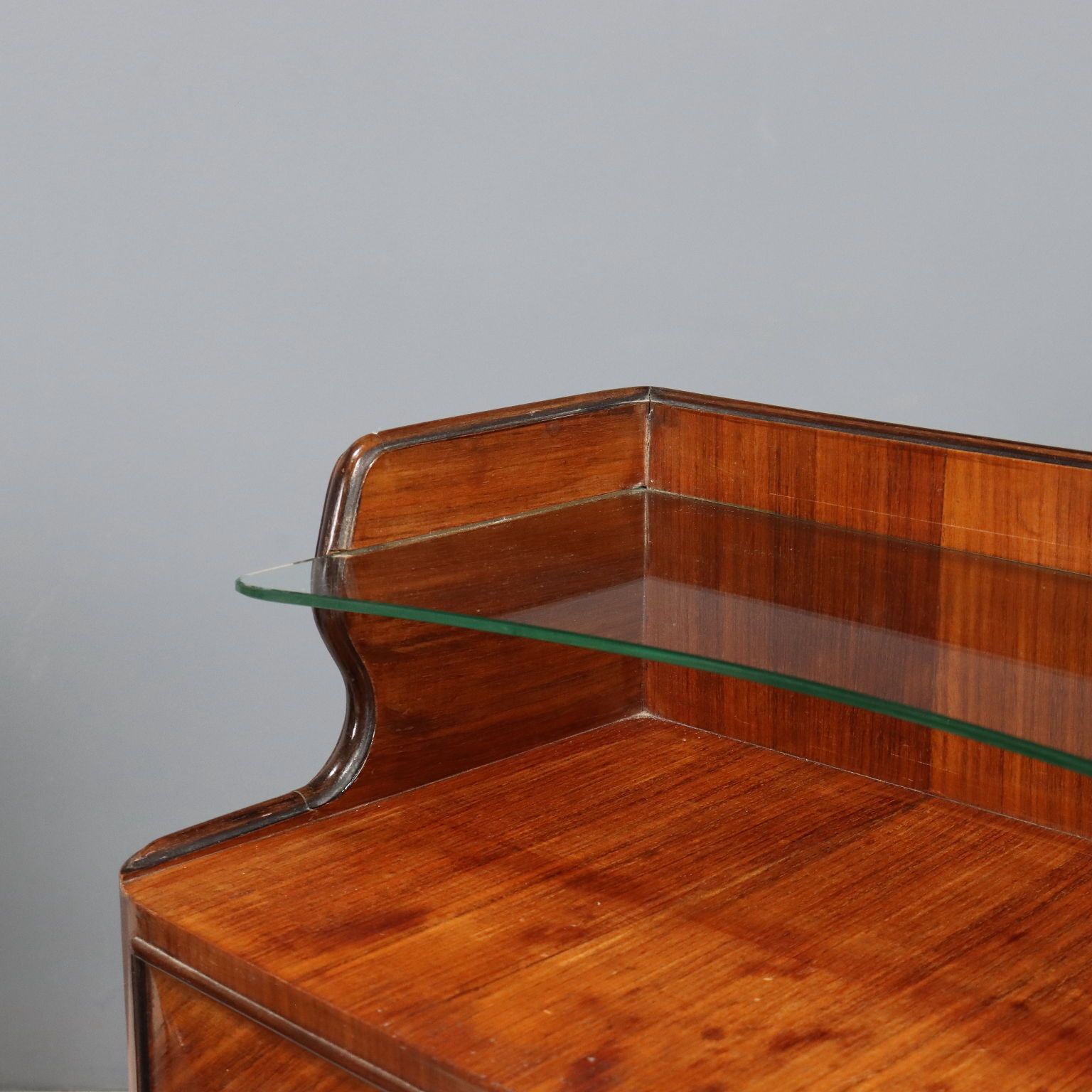Vintage Nightstands Exotic Wood Veneer Design Italy 1950s photo 360.0